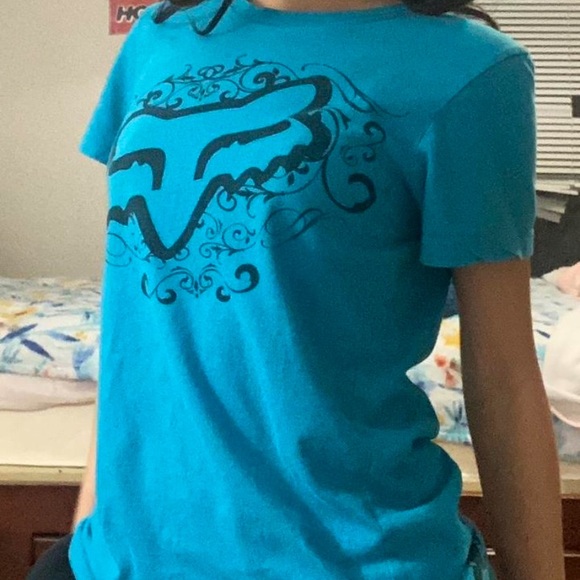 Fox Racing blue t-shirt - Picture 6 of 7